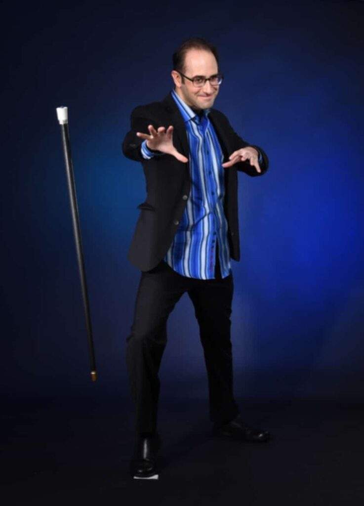 Corporate event magician Ben Corey floating wand.